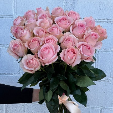 Букет из нежных розовых роз - купить с доставкой в по Петровск-Забайкальскому
